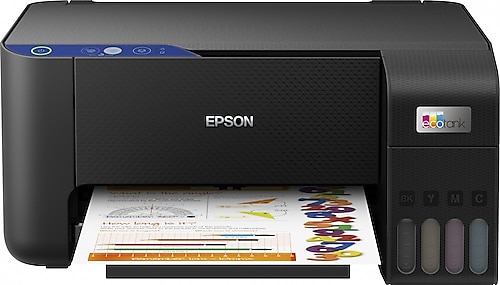 Epson EcoTank L3211 Tarayıcı + Fotokopi Renkli Çok Fonksiyonlu Tanklı Mürekkep Püskürtmeli Yazıcı