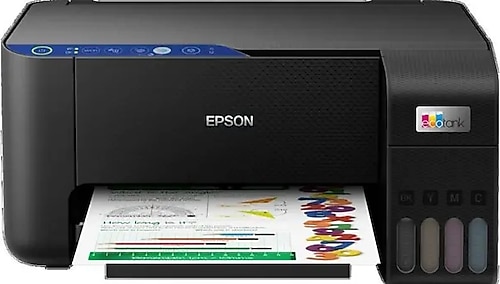 Epson EcoTank L3252 Wi-Fi + Tarayıcı + Fotokopi Renkli Çok Fonksiyonlu Tanklı Mürekkep Püskürtmeli Yazıcı