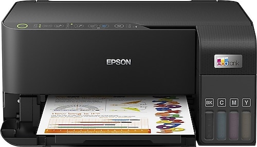 Epson EcoTank L3550 Wi-Fi Tarayıcı + Fotokopi Renkli Çok Fonksiyonlu Mürekkep Püskürtmeli Yazıcı