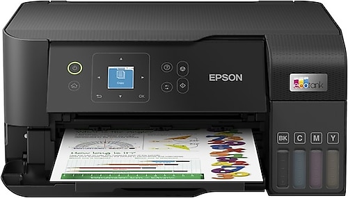 Epson EcoTank L3560 Wi-Fi + Tarayıcı + Fotokopi Renkli Çok Fonksiyonlu Tanklı Mürekkep Püskürtmeli Yazıcı