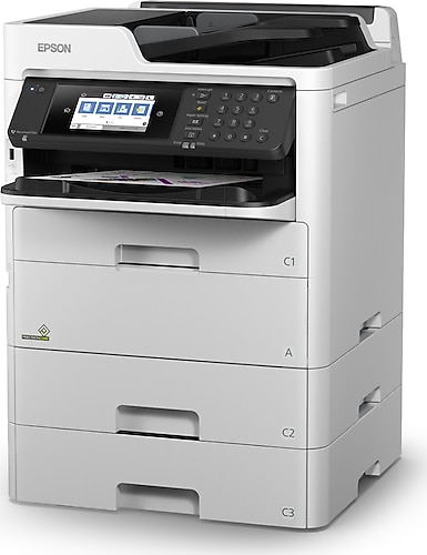 Epson WorkForce Pro Wf-C579RDTWF Wi-Fi Tarayıcı + Fotokopi + Faks Renkli Çok Fonksiyonlu Mürekkep Püskürtmeli Yazıcı
