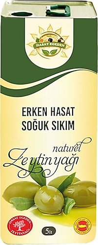 Erken Hasat Soğuk Sıkım Zeytinyağı 5 lt