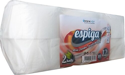 Espiga Mini Jumbo Tuvalet Kağıdı 12'li - Beyaz