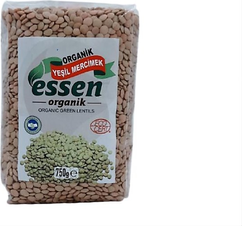 Essen Organik Yeşil Mercimek 750 gr