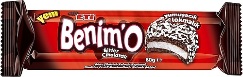 Eti Benimo Bitter Çikolatalı Hindistan Cevizli Bisküvi 80 gr