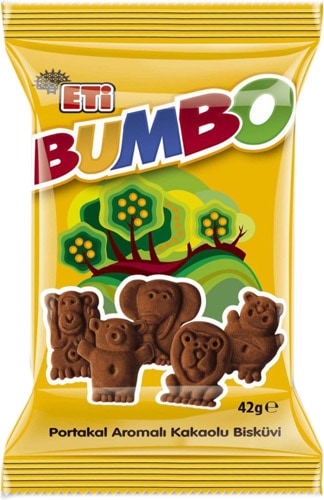 Eti Bumbo Portakal Aromalı Kakaolu Bisküvi 42 gr