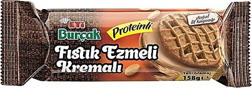 Eti Burçak Ezmeli Kremalı Proteinli Bisküvi 158 gr