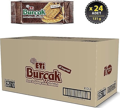 Eti Burçak Klasik Bisküvi 131 gr 24'lü
