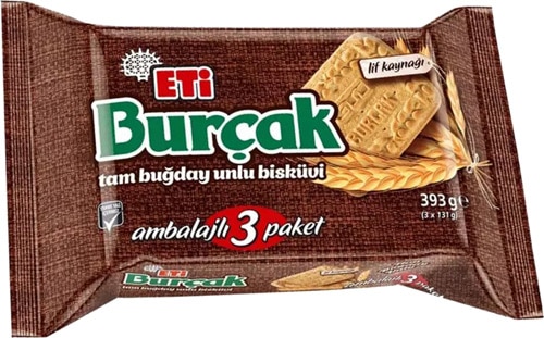 Eti Burçak Klasik Bisküvi 3x131 gr