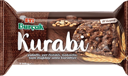 Eti Burçak Kurabi Yer Fıstıklı Kakaolu 198 gr
