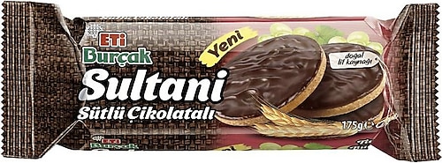 Eti Burçak Sultani Sütlü Çikolatalı Bisküvi 175 gr