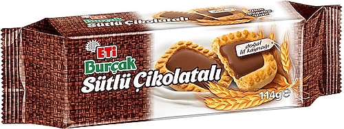 Eti Burçak Sütlü Çikolatalı Bisküvi 114 gr