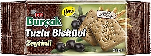 Eti Burçak Zeytinli Tuzlu Bisküvi 91 gr
