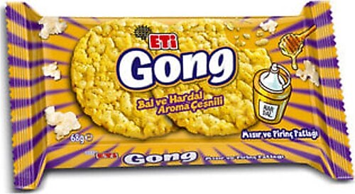 Eti ( ETİ PETİTO HEDİYE ) Eti Gong Ballı Hardallı Mısır ve Pirinç Patlağı 68 gr ( 2 ADET )