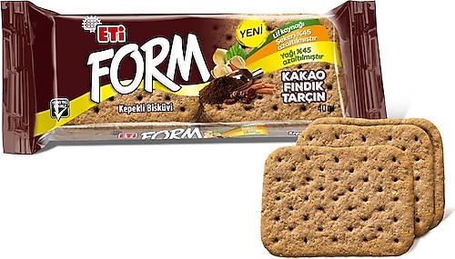 Eti Form Kakaolu Fındıklı Kepekli Bisküvi 40 G X 24 Adet