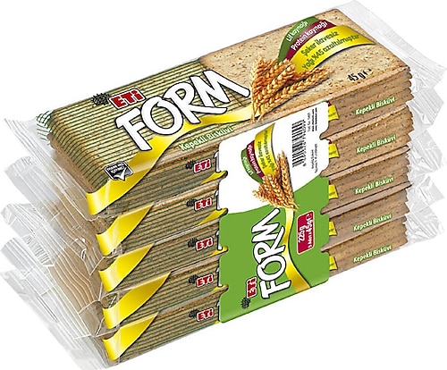 Eti Form Light Kepekli Bisküvi 5x45 gr