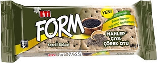 Eti Form Mahlepli Çiyalı ve Çörek Otlu Kepekli Bisküvi 40 gr 5'li