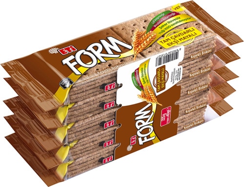 Eti Form Tam Çavdarlı Ekşi Mayalı Bisküvi 5x45 gr