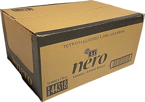 Eti Nero Kakaolu Kremalı Bisküvi 18x110 gr