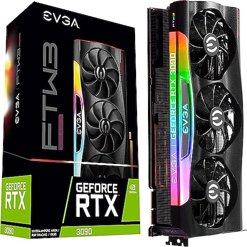 Evga RTX 3090 Ftw3 Ultra 24G-P5-3987-KR 384 Bit GDDR6X 24 GB Ekran Kartı