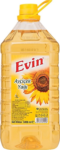 Evin Ayçiçek Yağı 5 lt