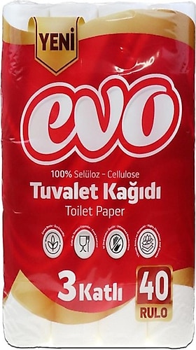 Evo 40 Lı Tuvalet Kağıdı 3 Katlı