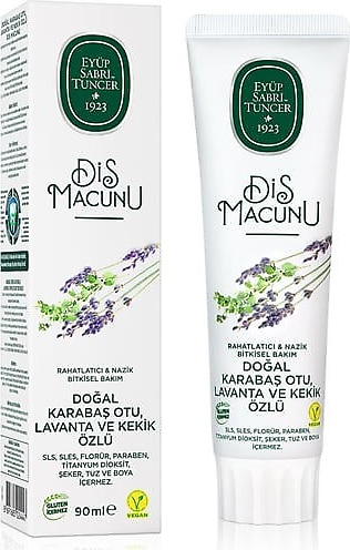 Eyüp Sabri Tuncer Doğal Karabaş Otu Lavanta ve Kekik Özlü Florürsüz Diş Macunu 90 ml