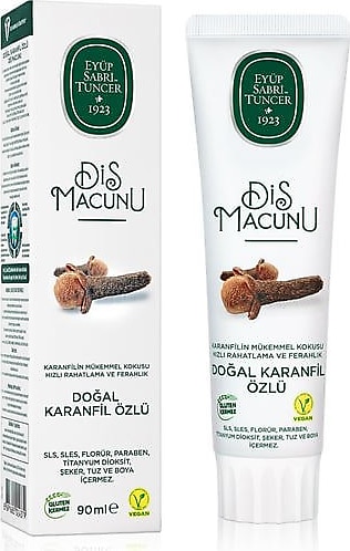 Eyüp Sabri Tuncer Doğal Karanfil Özlü Florürsüz Diş Macunu 90 ml