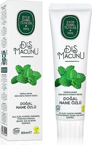 Eyüp Sabri Tuncer Doğal Nane Özlü Florürsüz Diş Macunu 90 ml