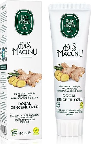 Eyüp Sabri Tuncer Doğal Zencefil Özlü Florürsüz Diş Macunu 90 ml
