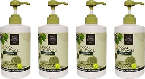 Eyüp Sabri Tuncer Tüm Saçlar için Doğal Zeytinyağlı Şampuan 700 ml 4 Adet