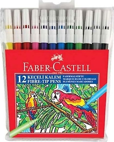 Faber-Castell 12'li Keçeli Kalem Seti