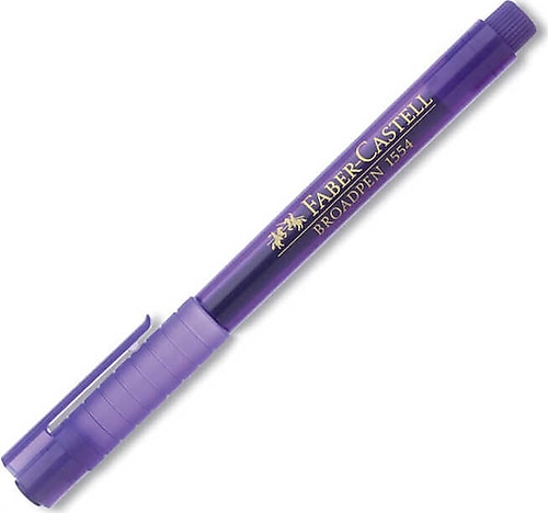 Faber-Castell 1554 Broadpen Mor Keçeli Kalem