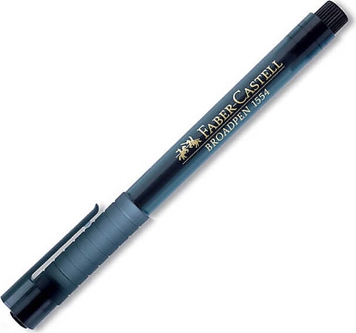 Faber-Castell 1554 Broadpen Siyah Keçeli Kalem