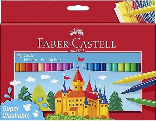 Faber-Castell 50'li Keçeli Kalem Seti