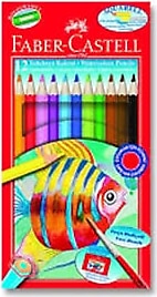 Faber-Castell Aquarell Karton Kutu 12'li Kuru Boya Seti