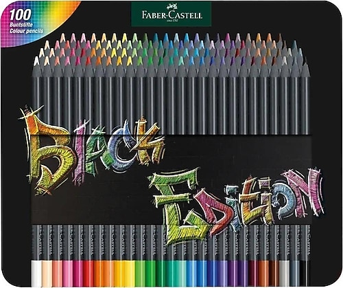 Faber-Castell Black Edition 100'lü Kuru Boya Seti