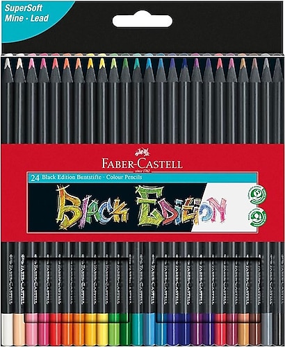 Faber-Castell Black Edition 24'lü Kuru Boya Seti