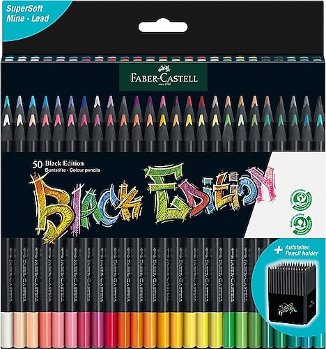 Faber-Castell Black Edition 50'li Kuru Boya Seti