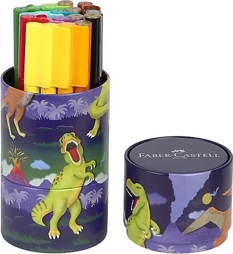 Faber-Castell Dino Connector 20'li Keçeli Kalem Seti
