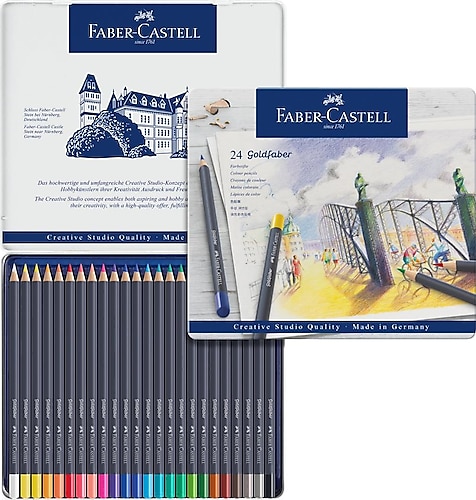 Faber-Castell Goldfaber 24'lü Kuru Boya Seti