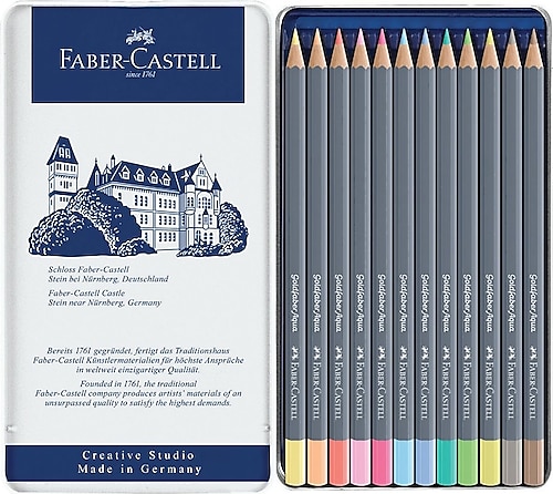 Faber-Castell Goldfaber Aqua 12'li Kuru Boya Seti