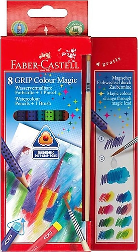 Faber-Castell Grip 8'li Sihirli Kuru Boya Seti