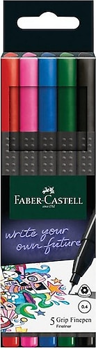 Faber-Castell Grip Finepen Klasik 5'li Keçeli Kalem Seti