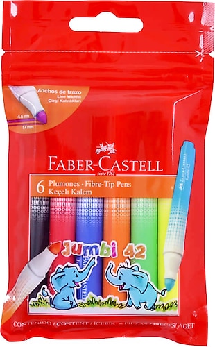 Faber-Castell Jumbi 42 6'lı Keçeli Kalem Seti