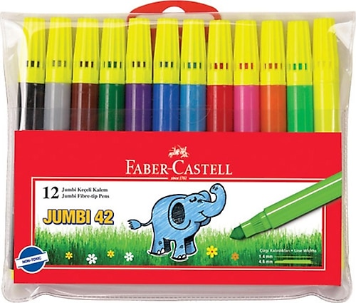Faber-Castell Jumbi 42 Neon 12'li Keçeli Kalem