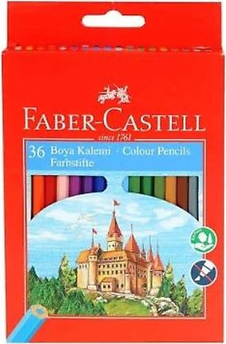 Faber-Castell Karton Kutu 36'lı Kuru Boya Seti