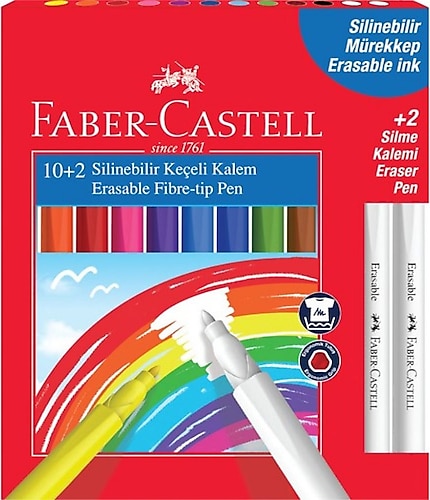 Faber-Castell Silinebilir 10+2'li Keçeli Kalem Seti