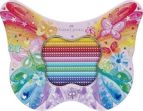 Faber-Castell Sparkle Kelebek Kutu 20'li Kuru Boya Seti