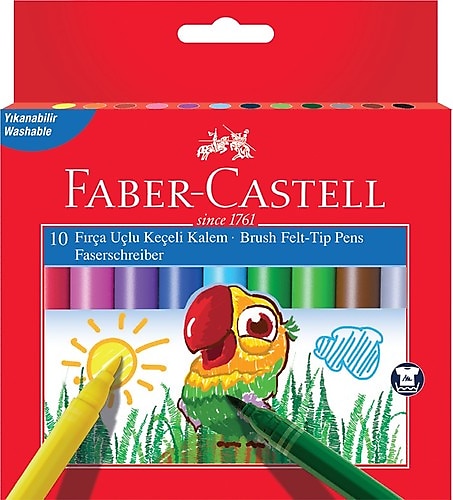 Faber-Castell Winner Brush 10'lu Fırça Uçlu Keçeli Kalem